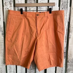 1901 Chino Flat Front Shorts Mens Size 38 Orange Preppy Casual 100% Cotton‎ Golf